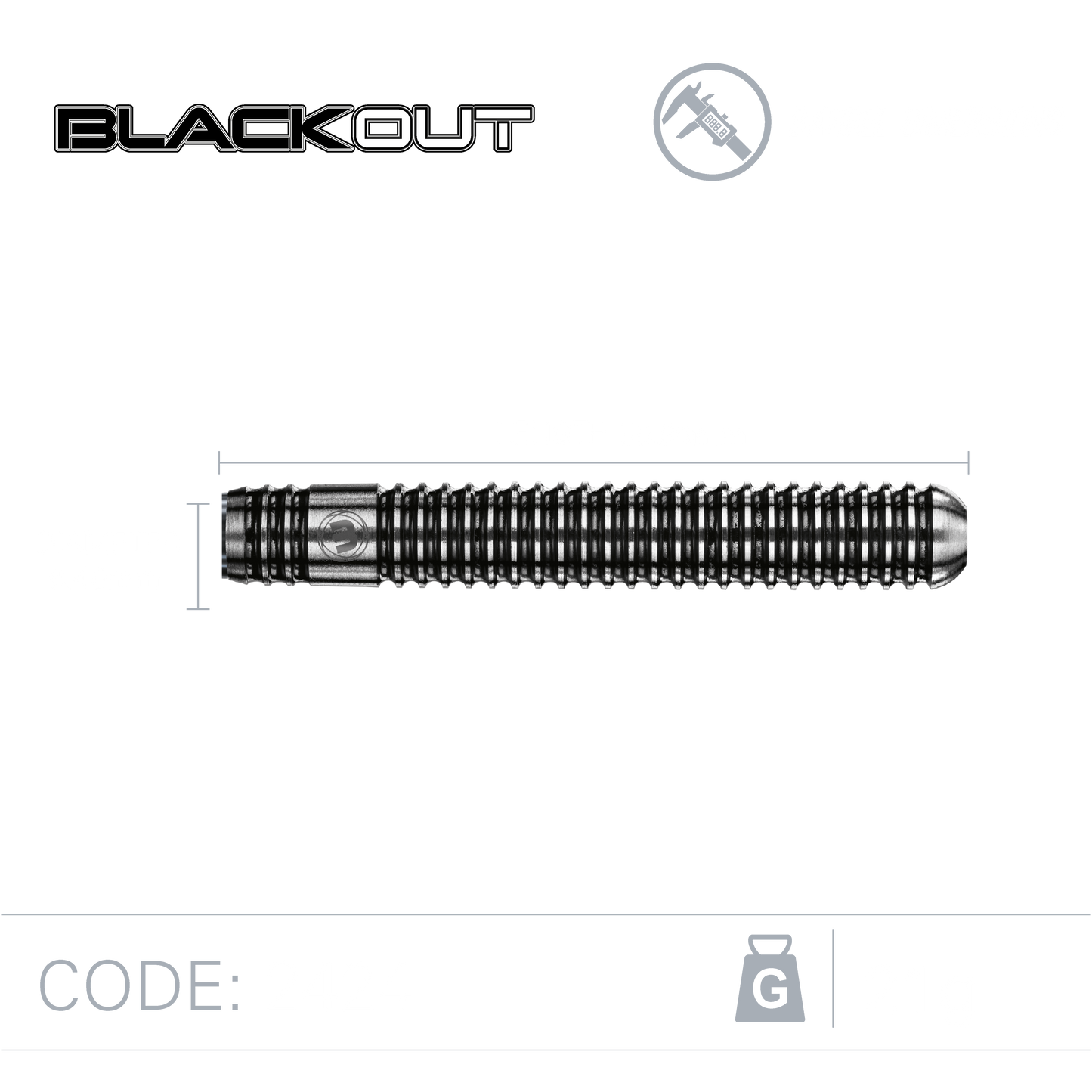 Winmau Blackout 90% Tungsten Steel Tip Dart Set image 4
