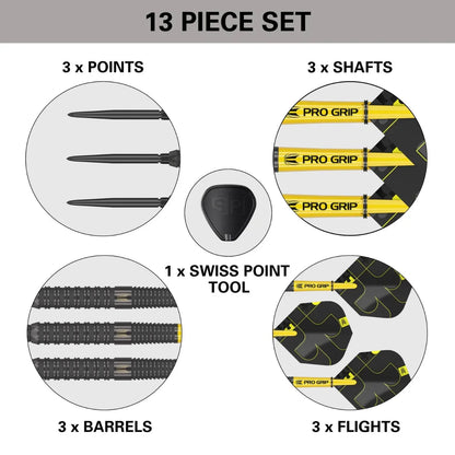 Target Bolide Void 02 90% Tungsten Swiss Point Steel Tip Dart Set image 5