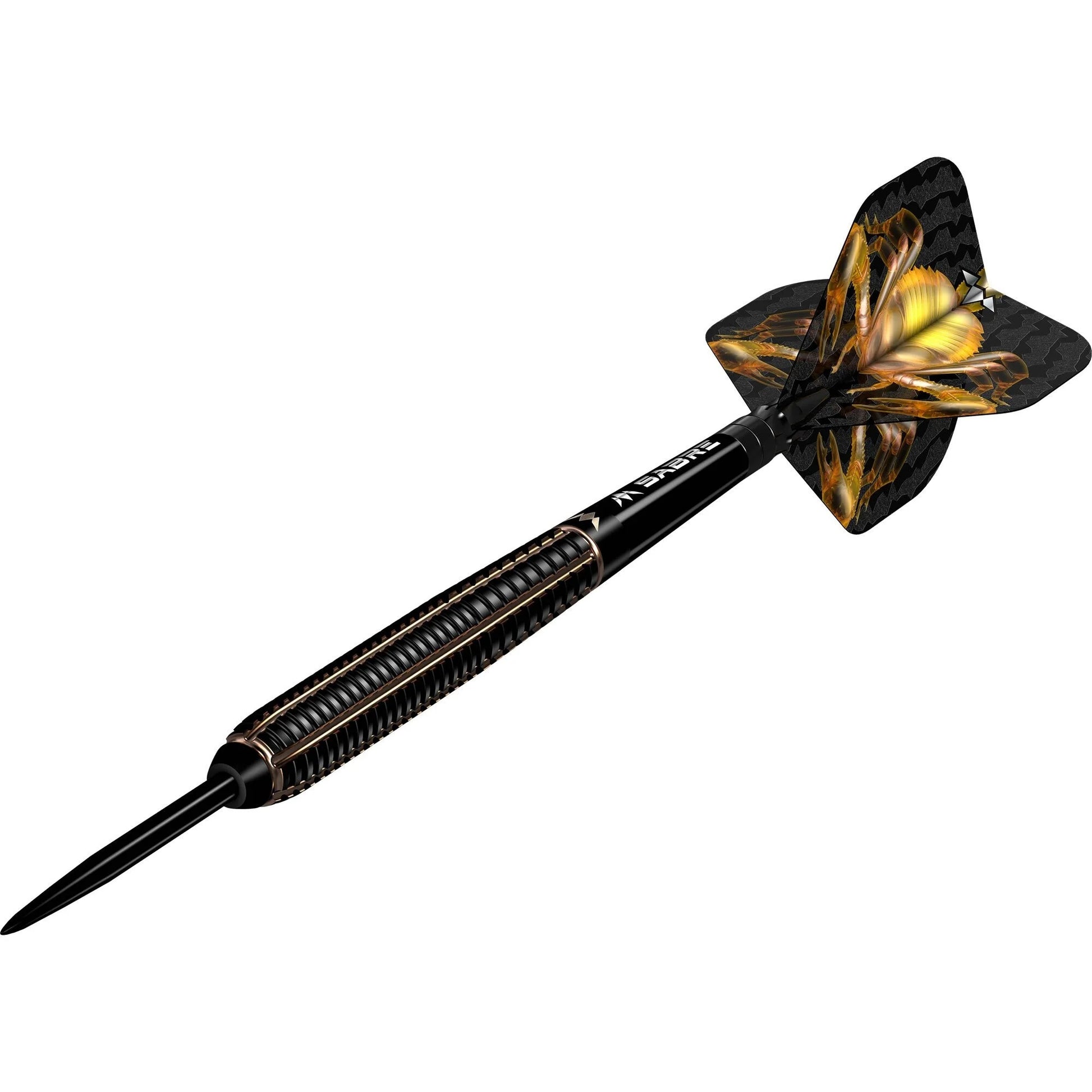 Mission Scorpion Black & Gold Electro Plated 90% Tungsten Steel Tip Dart Set image 1