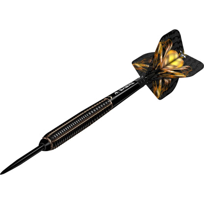 Mission Scorpion Black & Gold Electro Plated 90% Tungsten Steel Tip Dart Set image 1