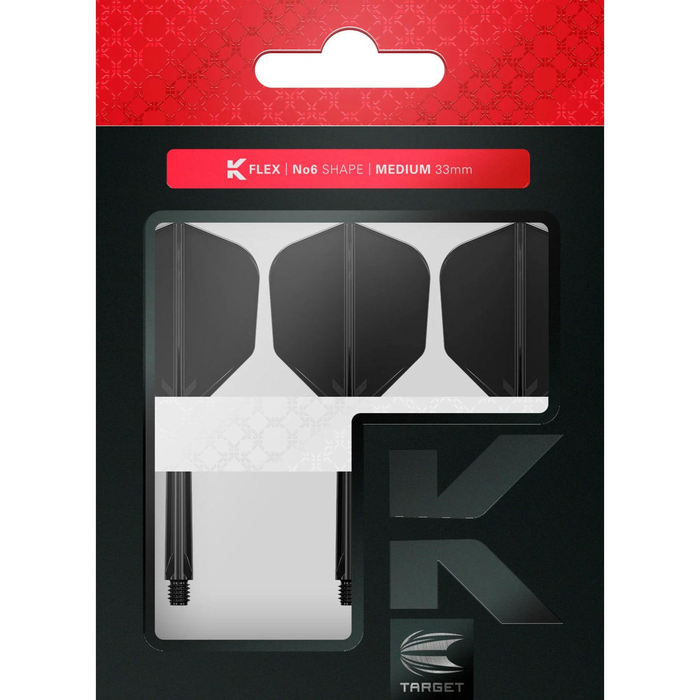 Target K-Flex Black No6 Dart Flights image 2