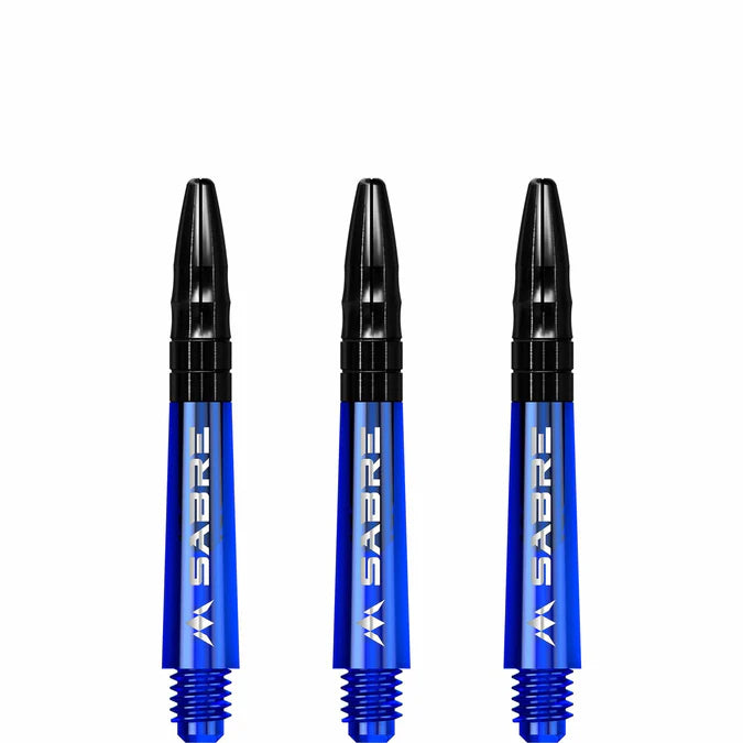 Mission Sabre Blue-Black Top Polycarbonate Dart Shaft Stem image 2