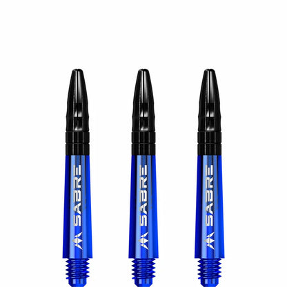 Mission Sabre Blue-Black Top Polycarbonate Dart Shaft Stem image 2