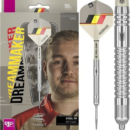 Target Dimitri Van Den Bergh G2 90% Tungsten Swiss Point Steel Tip Dart Set image 0