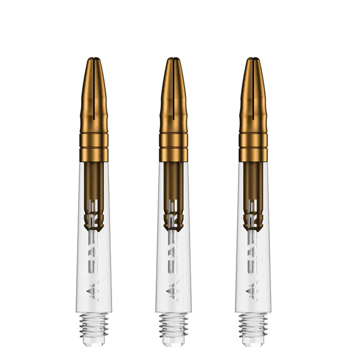 Mission Sabre Clear-Gold Top Polycarbonate Dart Shaft Stem image 1