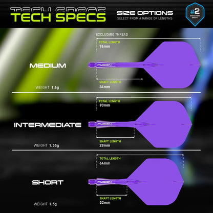 Winmau Fusion Purple No2 Integrated Flight & Shaft