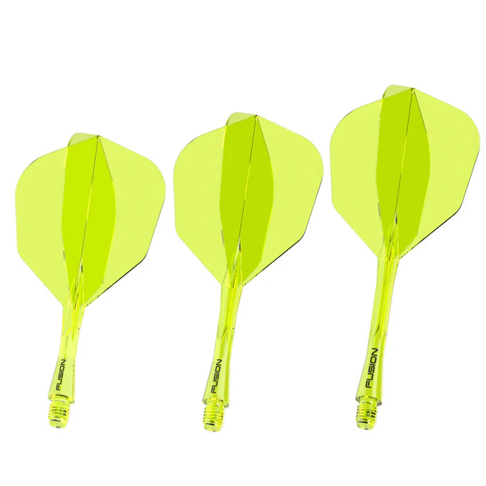 Winmau Fusion Neon Yellow No6 Integrated Flight & Shaft