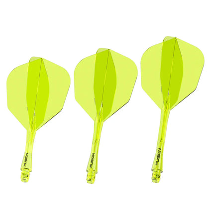 Winmau Fusion Neon Yellow No6 Integrated Flight & Shaft