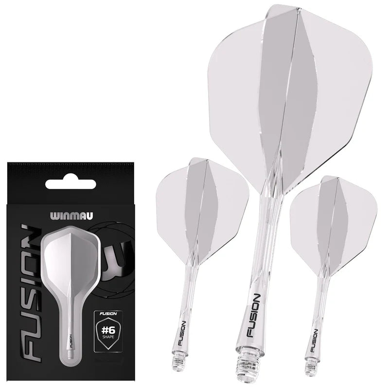 Winmau Fusion Clear No6 Integrated Flight & Shaft