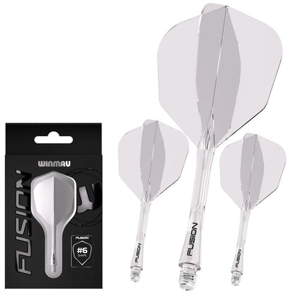 Winmau Fusion Clear No6 Integrated Flight & Shaft