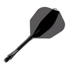 Winmau Fusion Black No6 Integrated Flight & Shaft