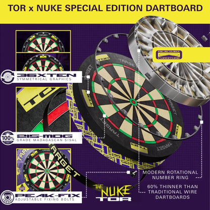 Target Luke 'The Nuke Littler World Champion Surround & TOR Dartboard Bundle image 7