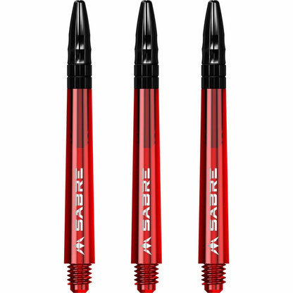Mission Sabre Red-Black Top Polycarbonate Dart Shaft Stem image 0