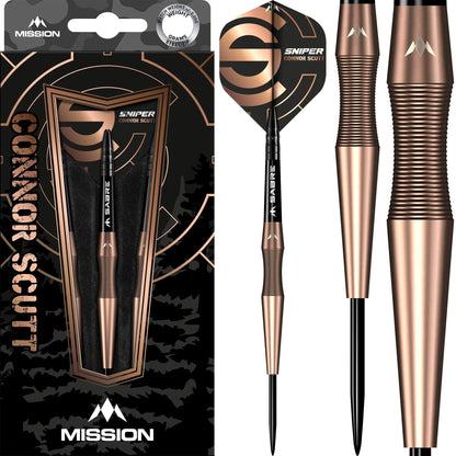 Mission Connor Scutt Sniper V2 Bronze PVD 90% Tungsten Steel Tip Dart Set image 4