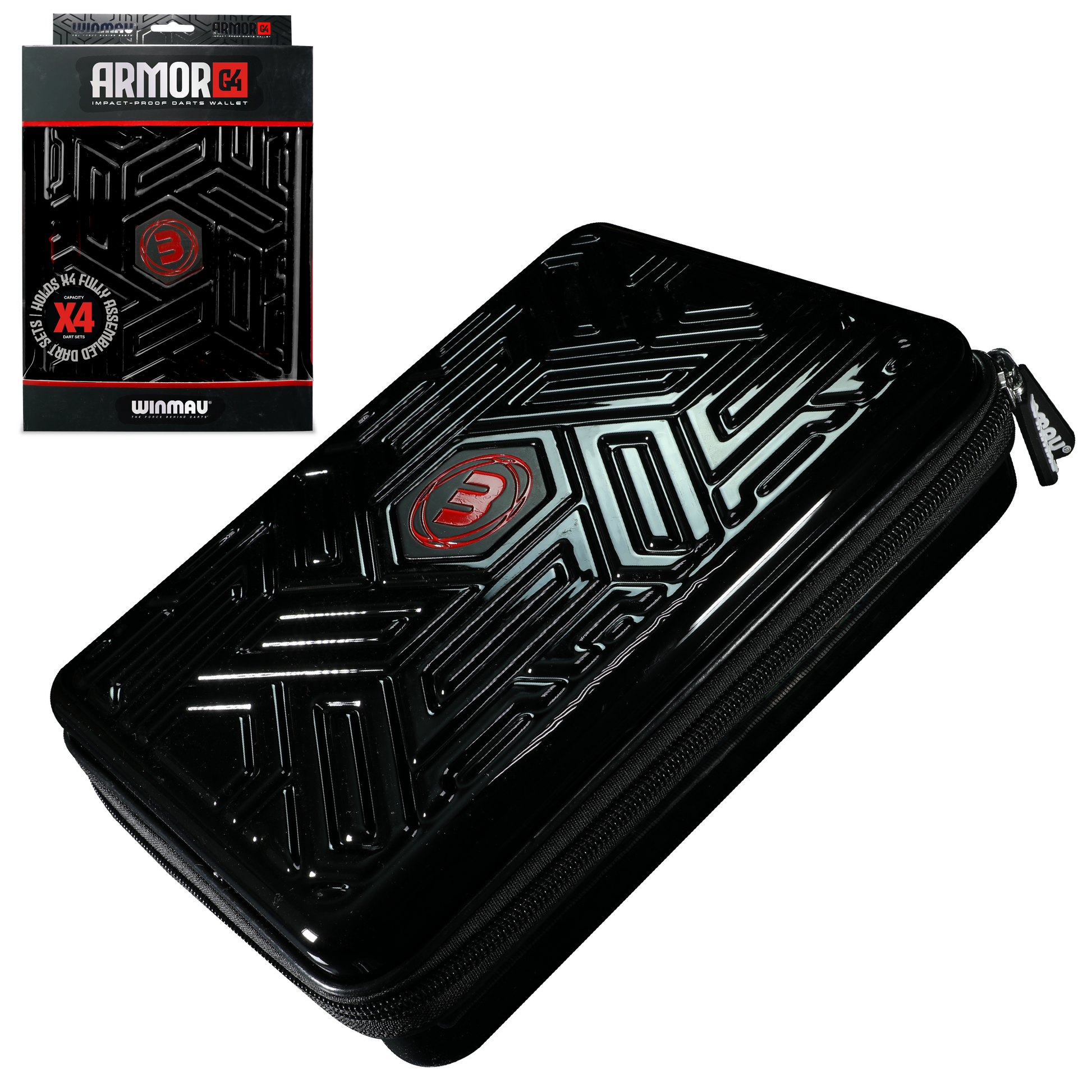 Winmau Armor G4 Black Dart Case image 0