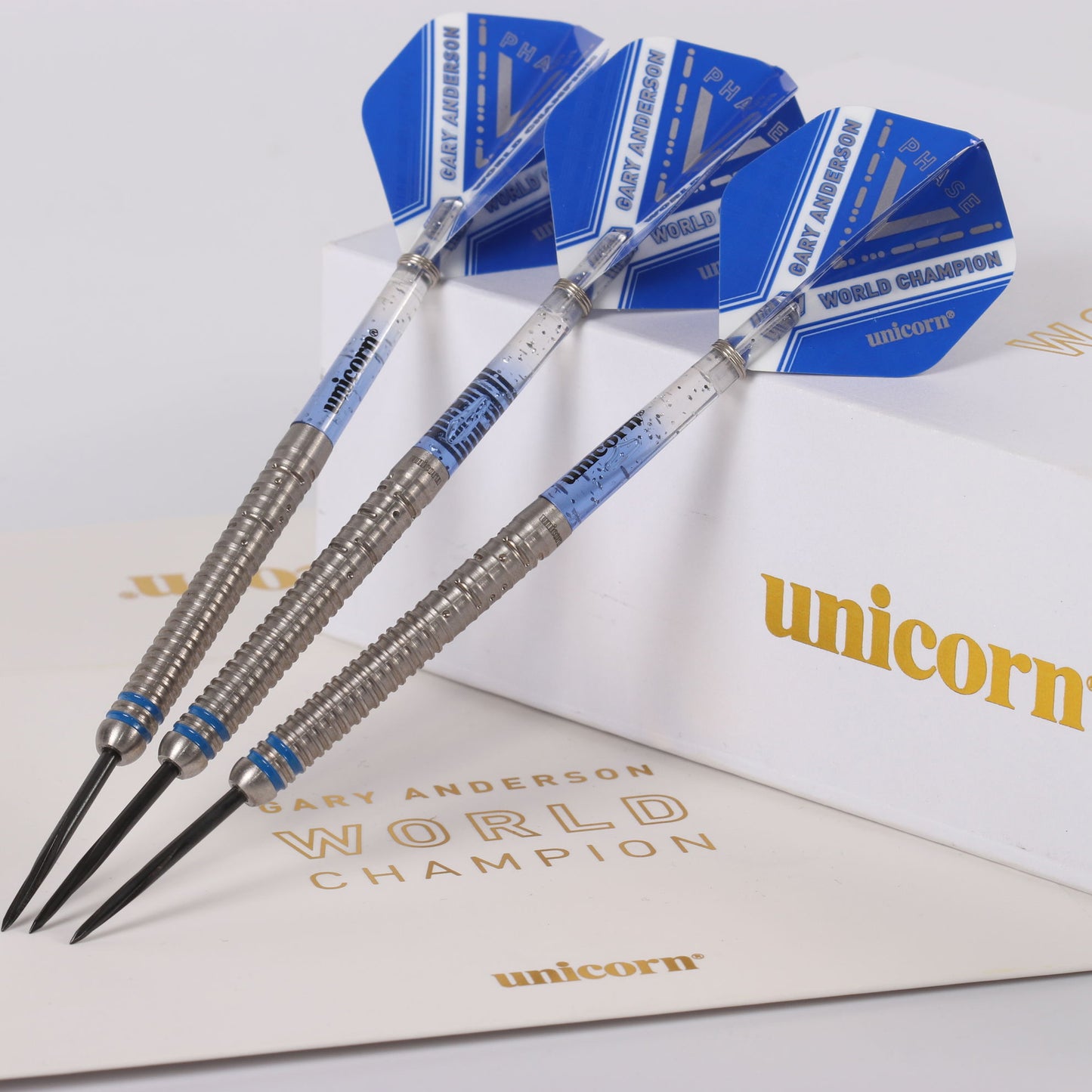Unicorn Gary Anderson World Champion Phase 5 Steel Tip Dart Set image 6