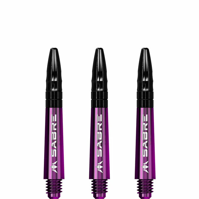 Mission Sabre Purple-Black Top Polycarbonate Dart Shaft Stem image 2