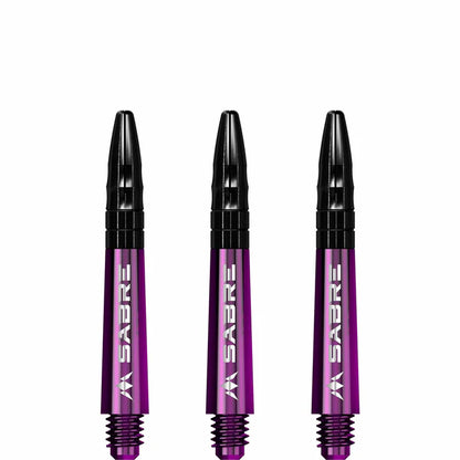 Mission Sabre Purple-Black Top Polycarbonate Dart Shaft Stem image 2