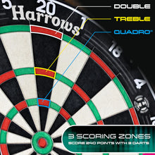Harrows Quadro 240 Dartboard image 1