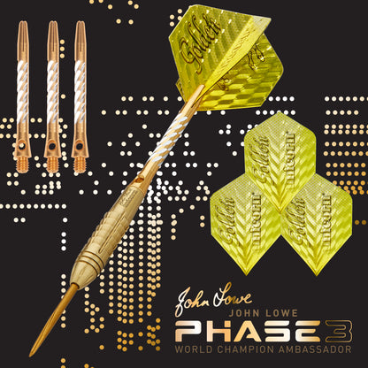 Unicorn John Lowe World Champion Phase 3 90% Tungsten Dart Set image 3