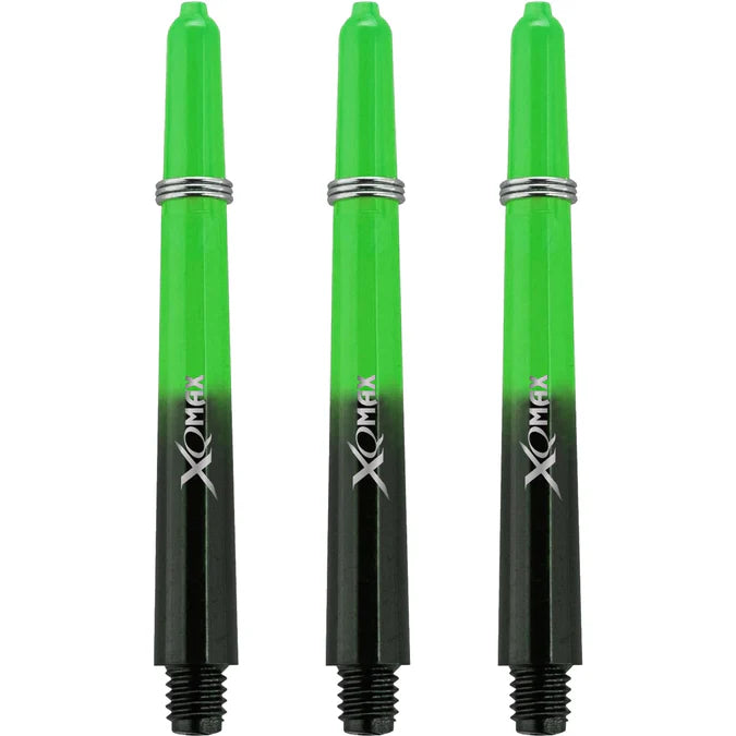 XQMax Gradient Polycarbonate Black & Green Dart Shaft Stem image 1