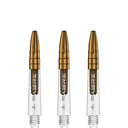 Mission Sabre Clear-Gold Top Polycarbonate Dart Shaft Stem image 2