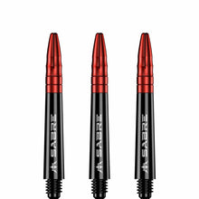 Mission Sabre Black-Red Top Polycarbonate Dart Shaft Stem image 1