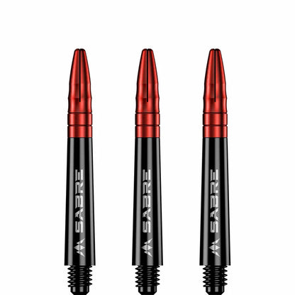 Mission Sabre Black-Red Top Polycarbonate Dart Shaft Stem image 1