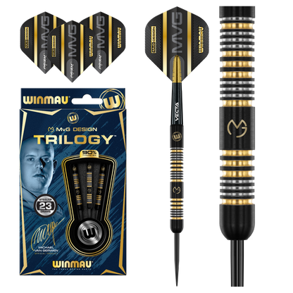 Winmau Michael Van Gerwen Trilogy Steel Tip Dart Set image 0