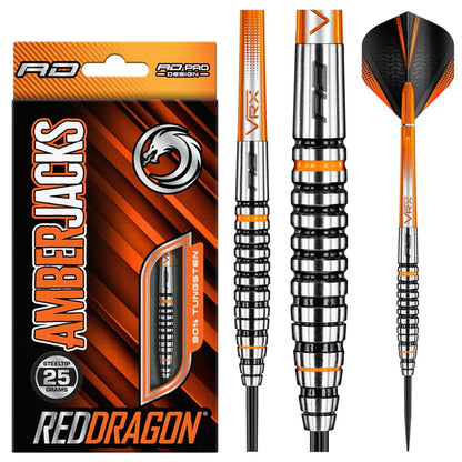 Red Dragon Amberjack 14 90% Tungsten Steel Tip Dart Set