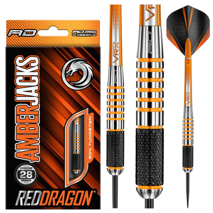Red Dragon Amberjack 9 90% Tungsten Steel Tip Dart Set