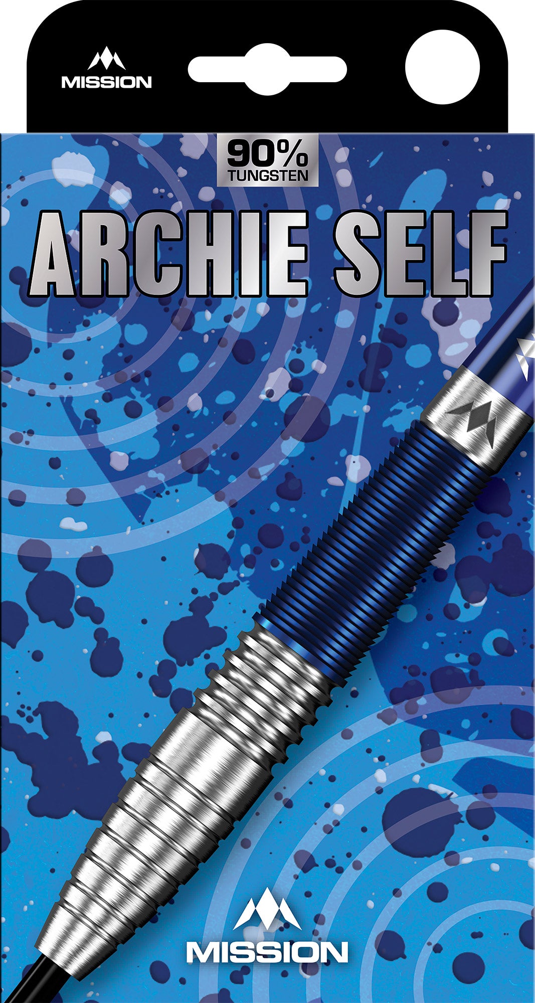 Mission Archie Self Blue & Silver 90% Tungsten Steel Tip Dart Set