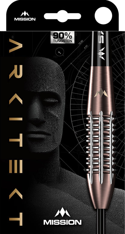 Mission Arkitekt Bronze Silica PVD 90% Tungsten Steel Tip Dart Set