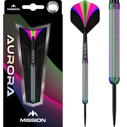 Mission Aurora Coral PVD 90% Tungsten Steel Tip Dart Set