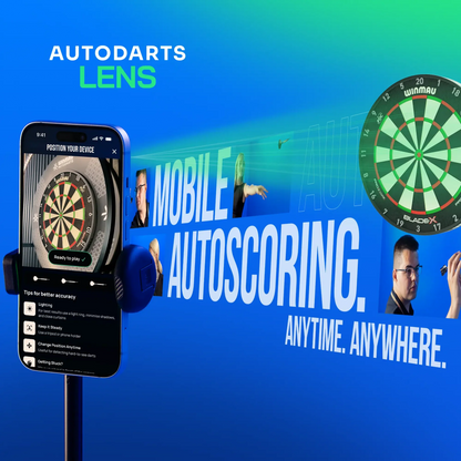 Winmau Autodarts Lens Device Stand + 12 Month Membership Bundle