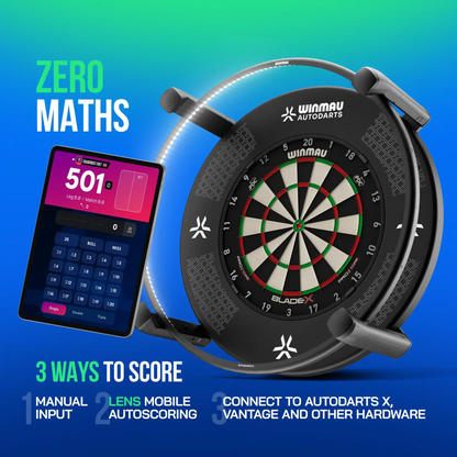 Winmau Autodarts Lens Device Stand + 12 Month Membership Bundle