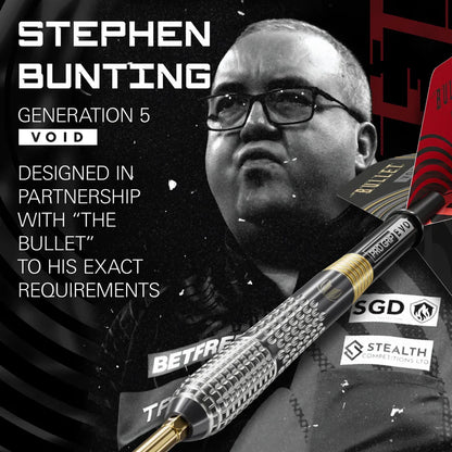 Target Stephen Bunting G5 Void 95% Tungsten Swiss Point Steel Tip Dart Set