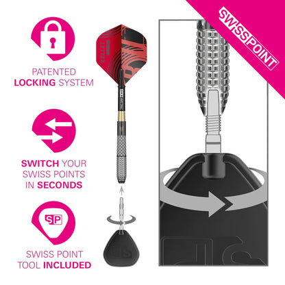 Target Stephen Bunting G5 Void 95% Tungsten Swiss Point Steel Tip Dart Set