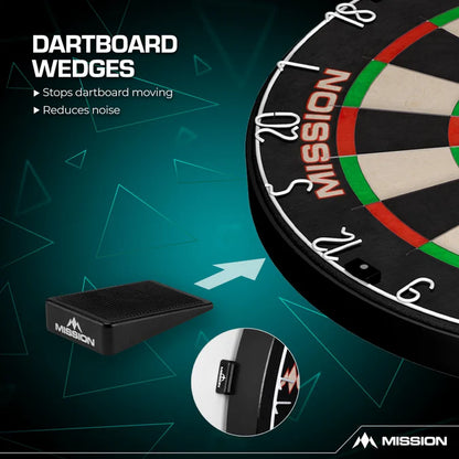 Mission Black Pack 8 Dartboard Wedges