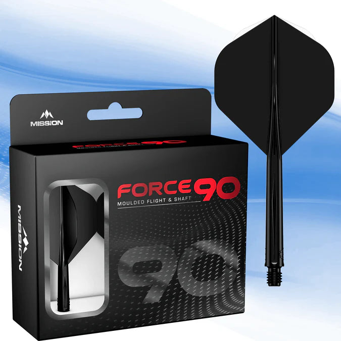 Mission Force 90 Black No2 Moulded Flight & Shaft System
