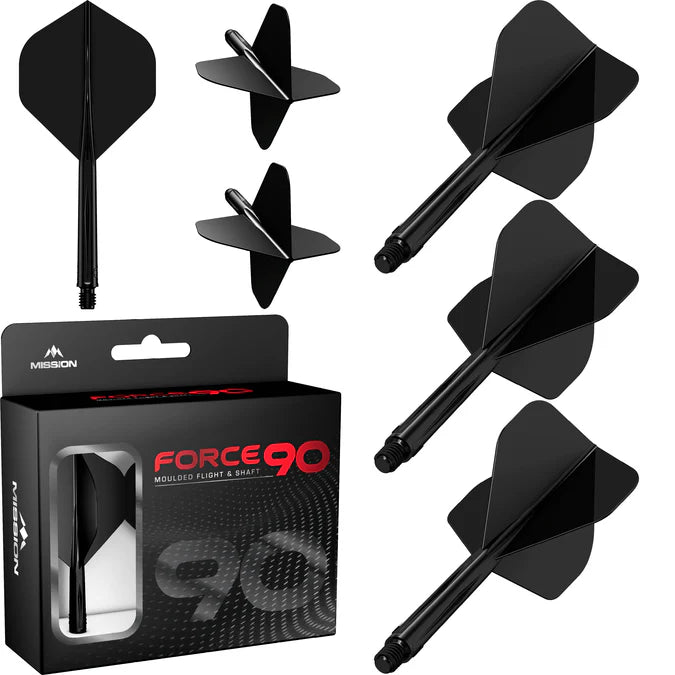 Mission Force 90 Black No2 Moulded Flight & Shaft System