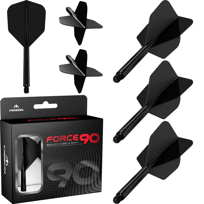 Mission Force 90 Black No6 Moulded Flight & Shaft System