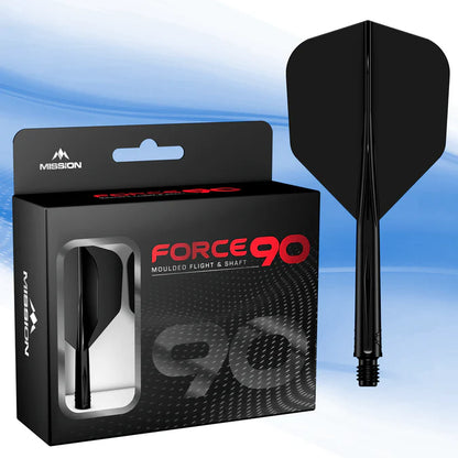 Mission Force 90 Black No6 Moulded Flight & Shaft System