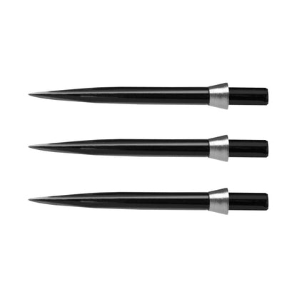 Red Dragon Black Standard With Silver Trident Dart Points (32mm)