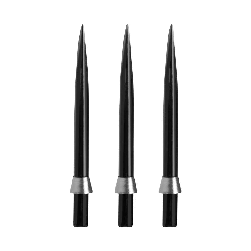 Red Dragon Black Standard With Silver Trident Dart Points (32mm)