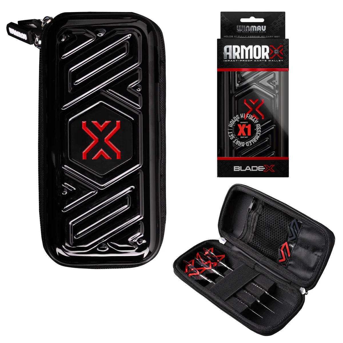 Winmau Blade X Armor G1 Black Dart Case