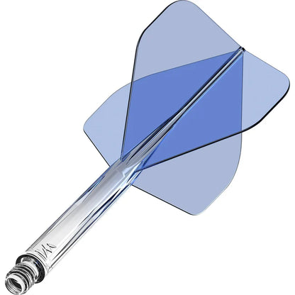 Mission Force 90 Gradient Transparent Blue No2 Moulded Flight & Shaft System