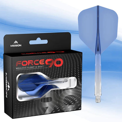 Mission Force 90 Gradient Transparent Blue No6 Moulded Flight & Shaft System