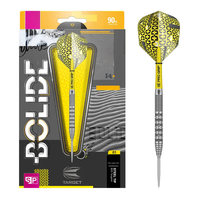 Target Bolide 01 90% Tungsten Swiss Point Steel Tip Dart Set