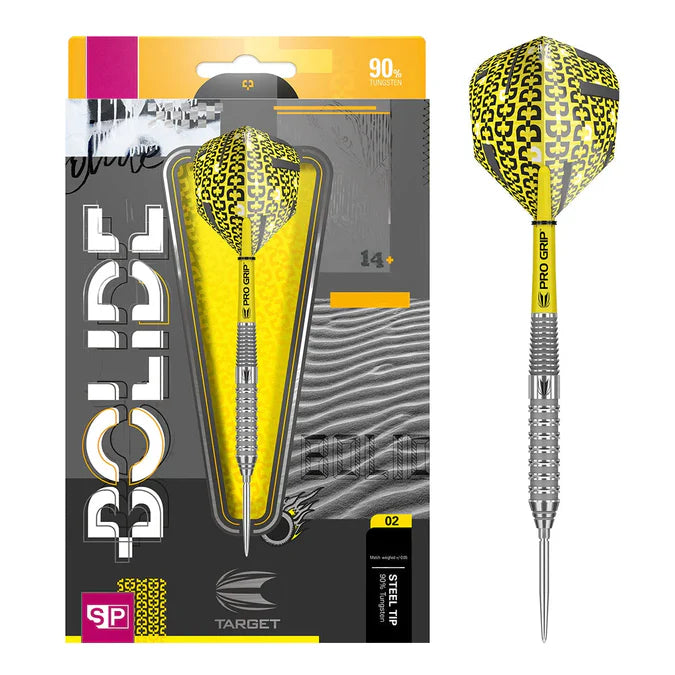 Target Bolide 02 90% Tungsten Swiss Point Steel Tip Dart Set
